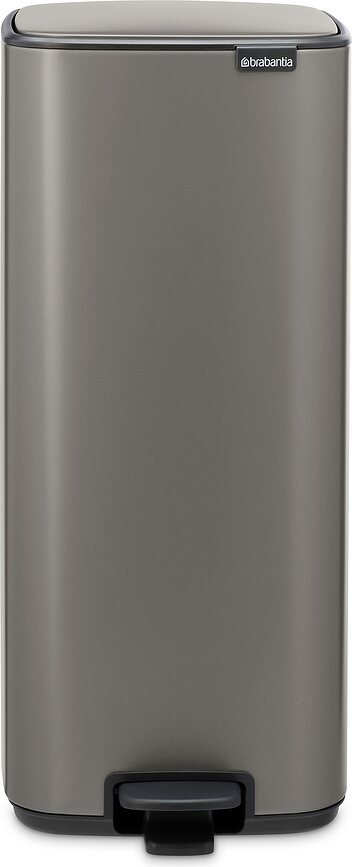 Cubo de Basura con pedal Bo, 30 L, platino