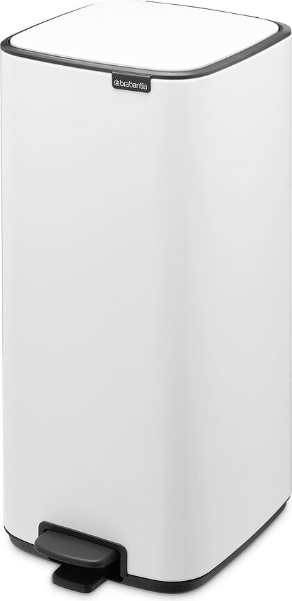 Cubo de Basura con Pedal Bo, 30 l, blanco