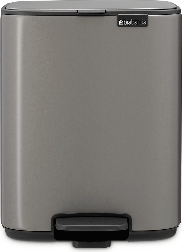 Cubo de Basura con Pedal Bo, 7 L, color platino