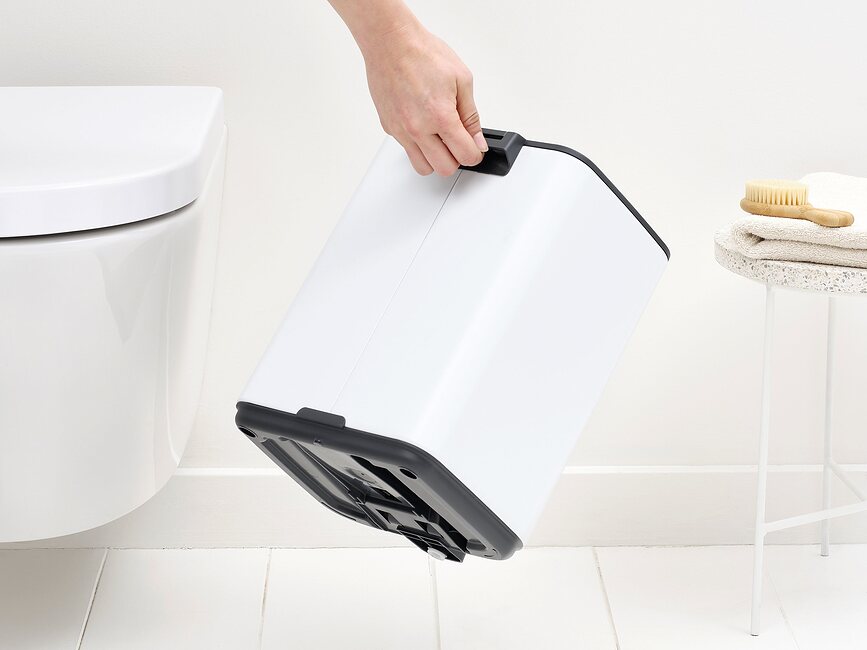 Cubo de Basura con pedal Bo, 7 L, beige