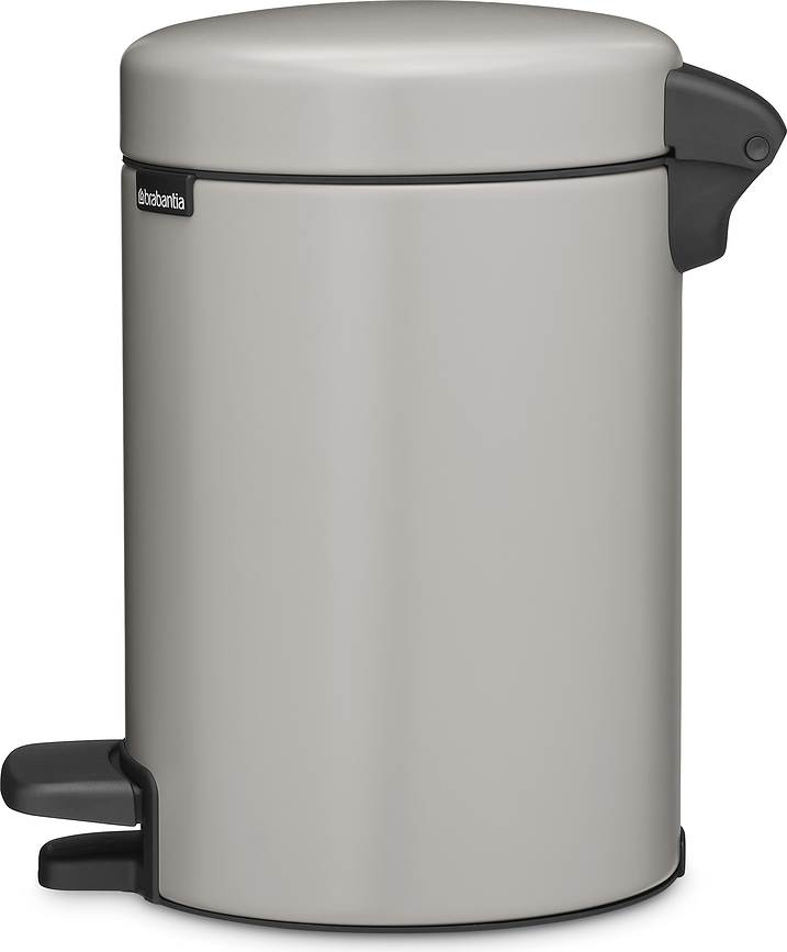 Cubo de basura con pedal NewIcon 3 l, plateado