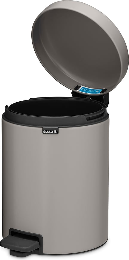 Cubo de basura con pedal NewIcon 5 l, bronce