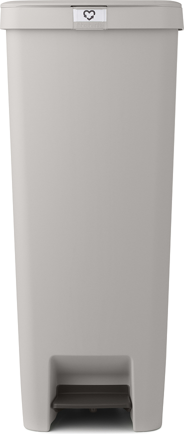 Cubo de basura con pedal StepUp 40 l, gris, reciclado