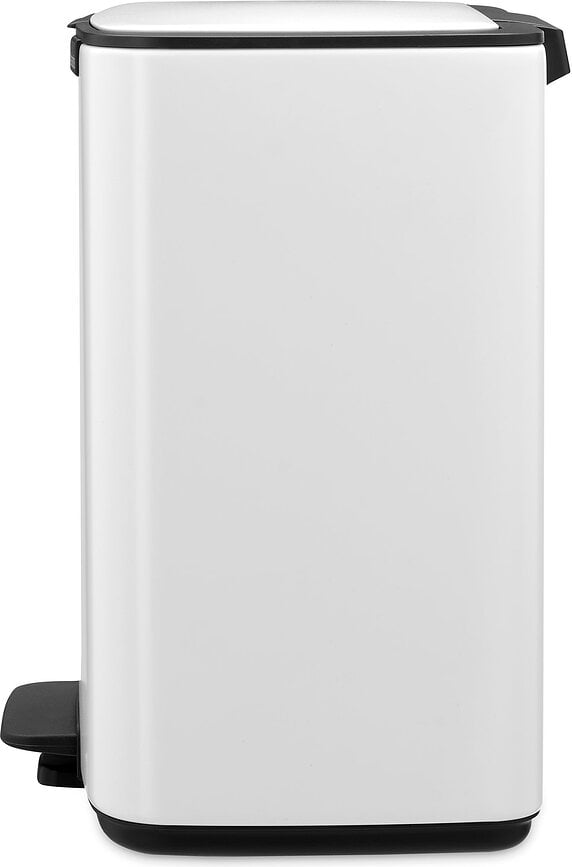 Cubo de Basura con pedal Bo, 12 L, blanco