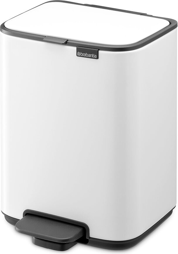 Cubo de Basura con pedal Bo, 4 L, negro mate