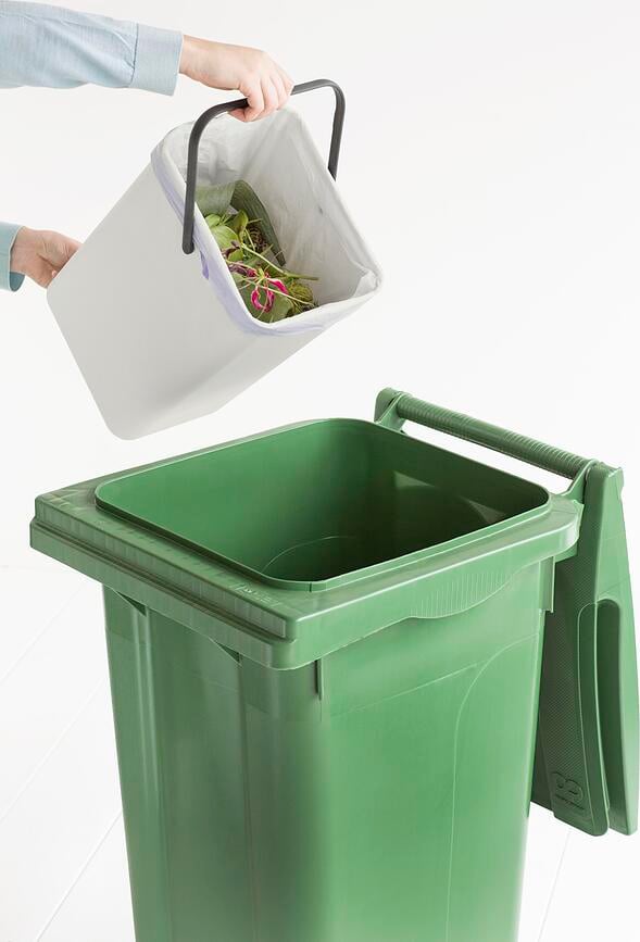 Cubo de Reciclaje Sort & Go, 12 L, menta