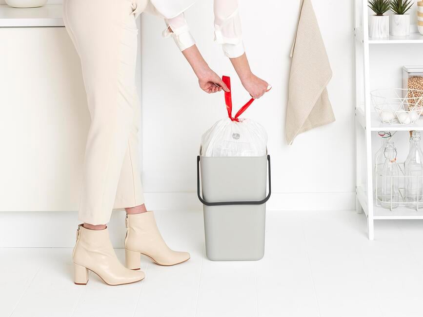 Cubo de Basura para Reciclaje Sort & Go 25 l, gris