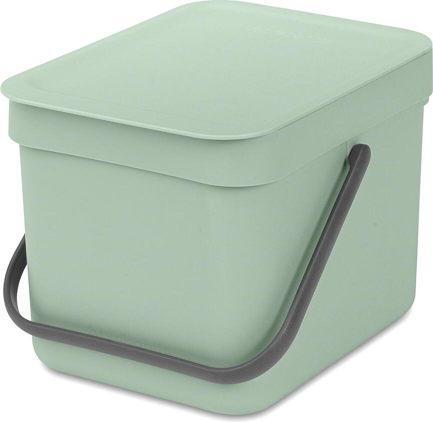 Cubo de Reciclaje Sort & Go, 6 L, verde jade