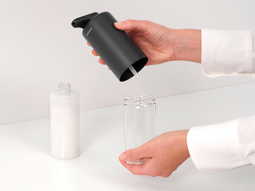 Dispensador de jabón SinkStyle, 200 ml, gris