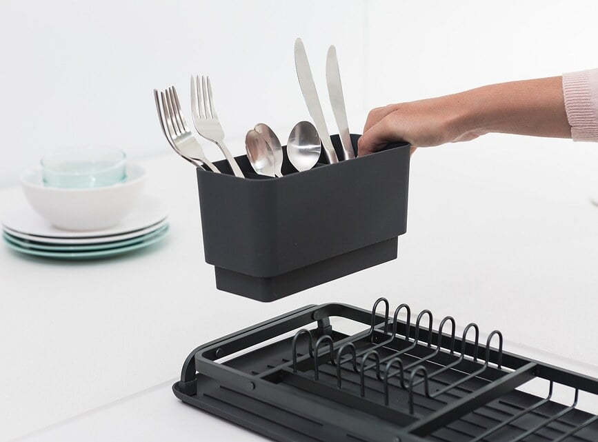 Escurridor de Platos Brabantia, pequeño, gris oscuro
