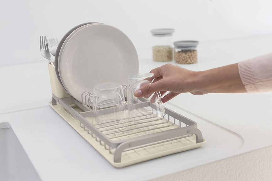 Escurridor de Platos Brabantia, pequeño, gris oscuro