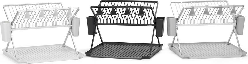 Escurridor de platos plegable Brabantia, grande, antracita