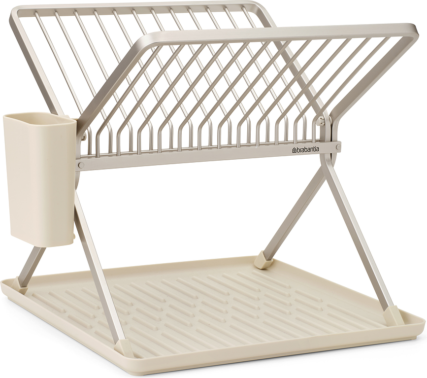 Escurridor de Platos plegable Brabantia, pequeño, beige