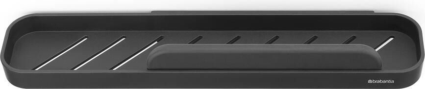 Estante de ducha MindSet, gris oscuro, con rasqueta