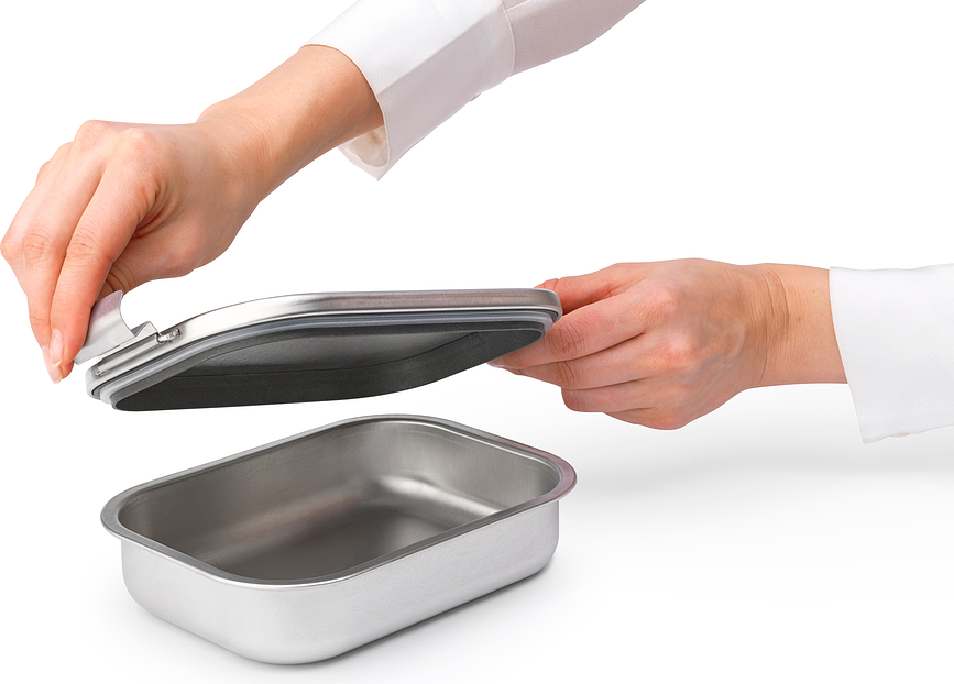 Fiambrera Make & Take de acero mate, talla M