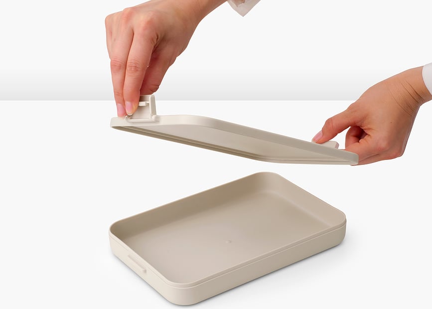 Fiambrera plana Make & Take, gris