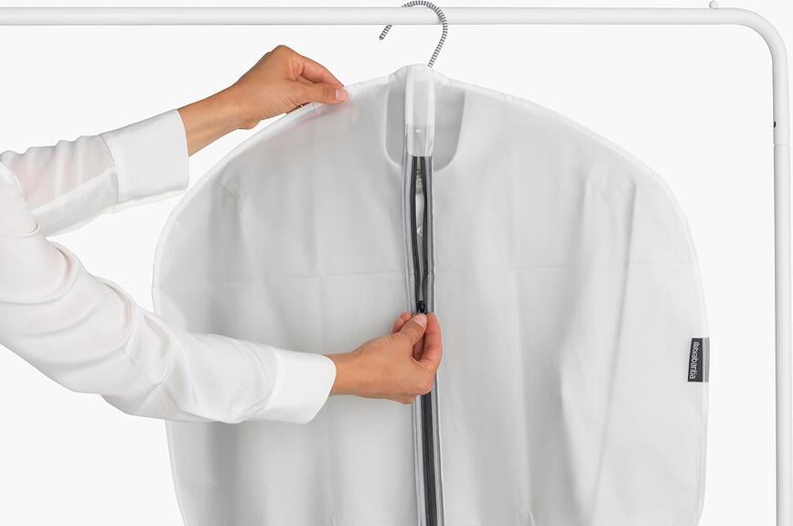 Fundas Protectoras para Ropa Brabantia XL, blanco y negro, 2 unidades