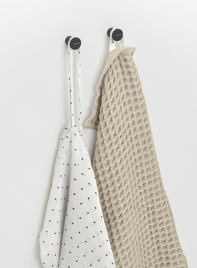 Ganchos para Toallas MindSet, gris oscuro, 2 unidades