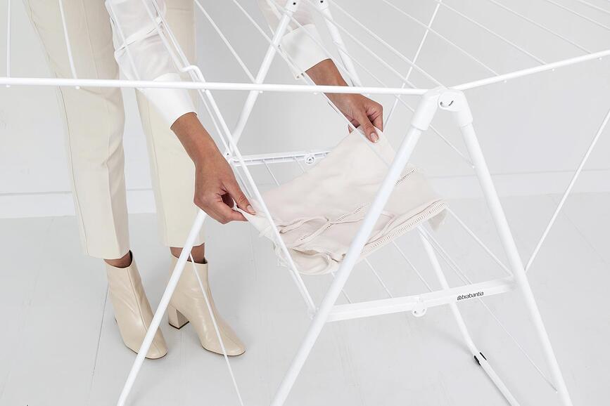 Hangon Απλώστρα, 181 cm, μεταλλική γκρι