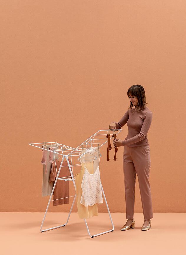 Hangon Séchoir à Linge, 108 cm, blanc