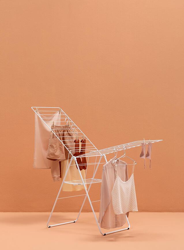 Hangon Séchoir à Linge 181 cm, gris métallisé