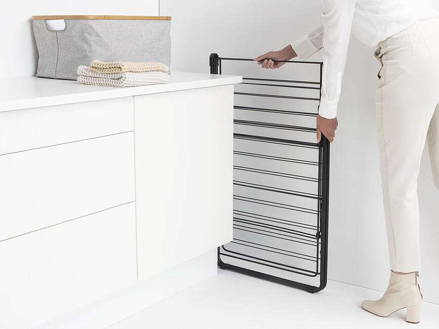 Hangon Séchoir à Linge 181 cm, gris métallisé