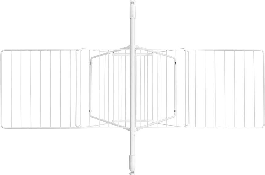 Hangon Séchoir à linge avec barre, 181 cm, noir mat