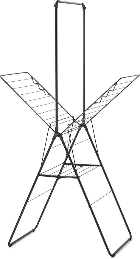 Hangon Sušilnik za perilo, 127 cm, mat črna, z drogom