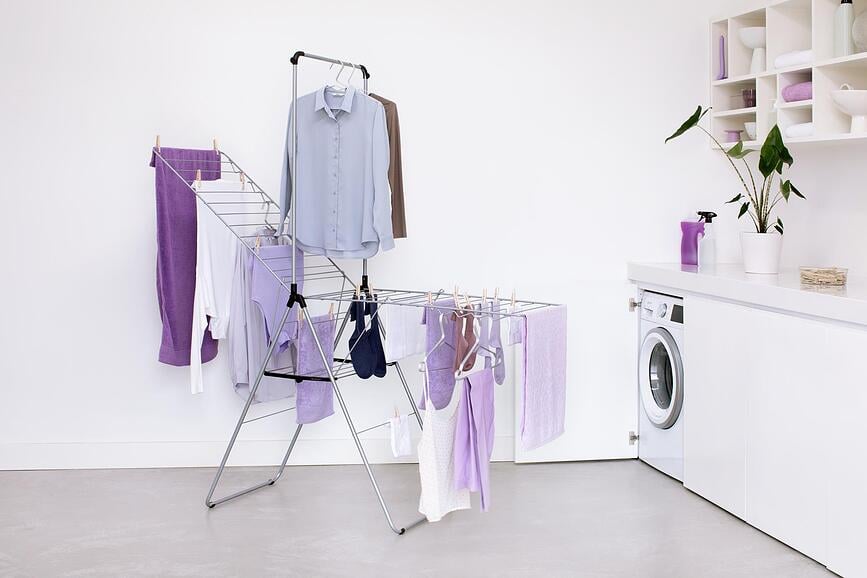 Hangon Sušilo za rublje s dodatnom šipkom 181 cm mat crna