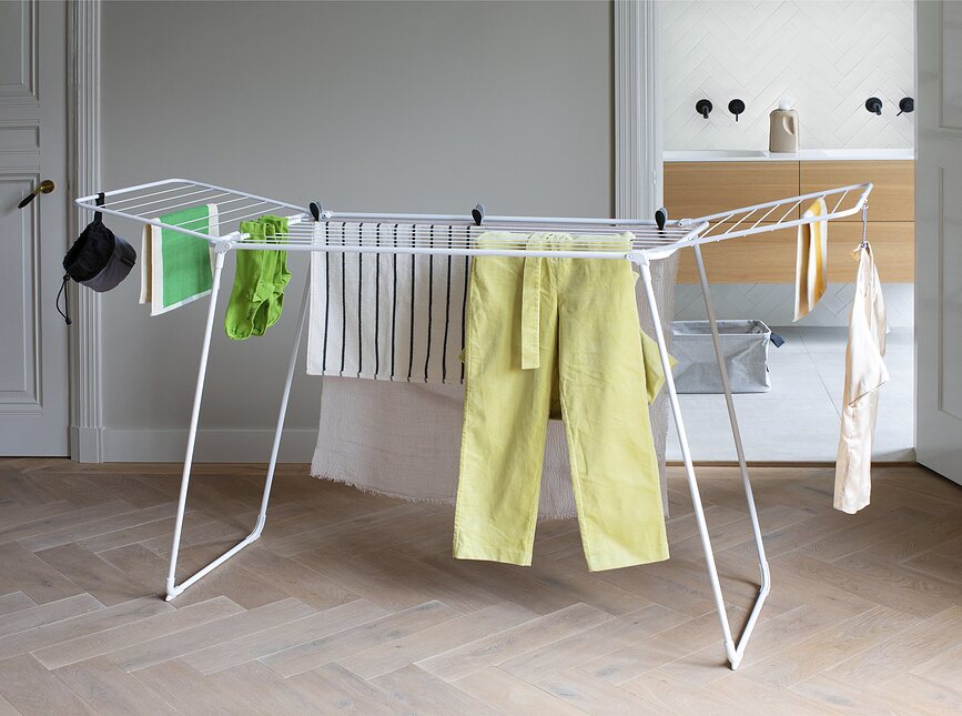 Hangon Too Απλώστρα Ρούχων, 198,3 εκ., λευκή