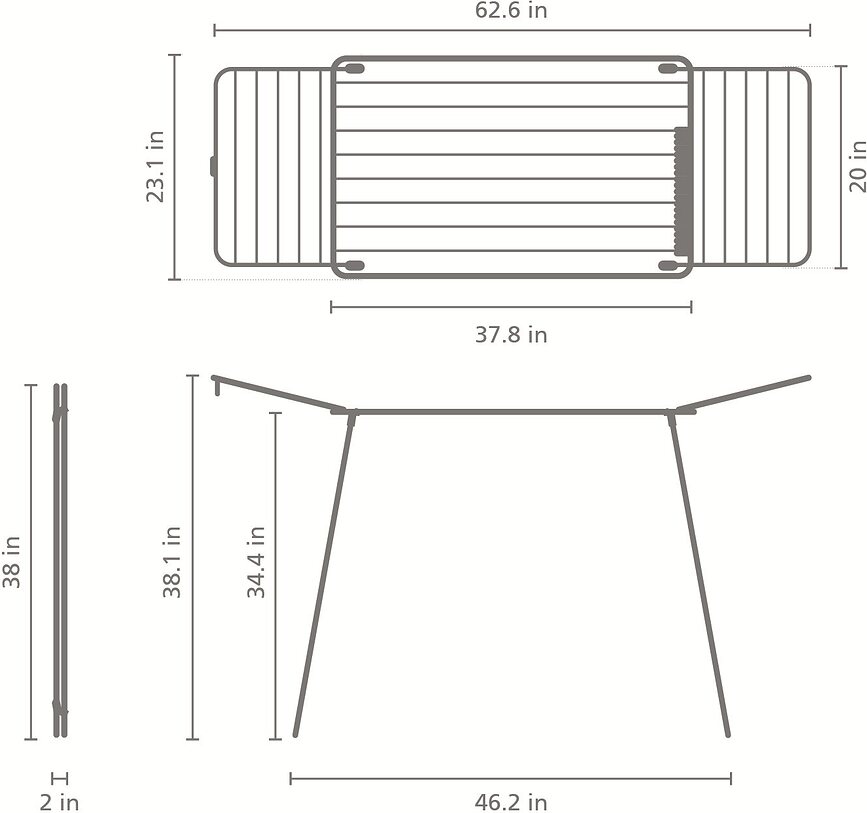 Hangon Too Séchoir à Linge 158,9 cm, blanc