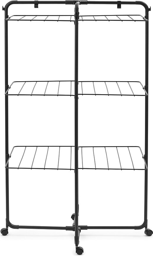 Hangon Tower Απλώστρα τριών επιπέδων, μαύρη