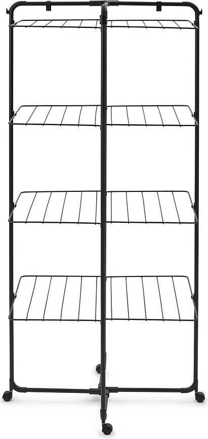 Hangon Tower Sušilnik za perilo, štirinivojski, črn