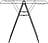 Hangon Wäschetrockner 108 cm schwarz matt