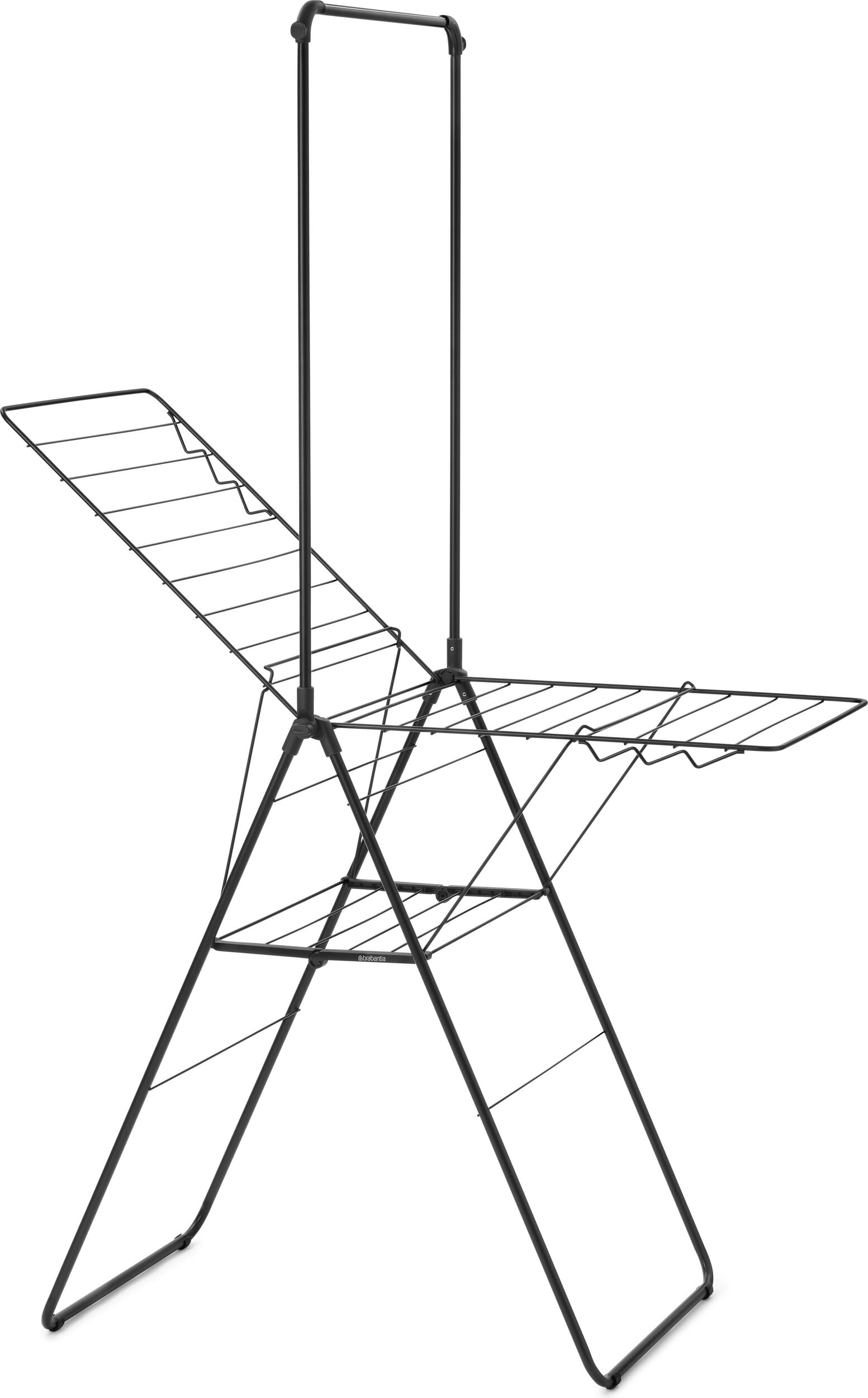 Hangon Wäschetrockner 127 cm schwarz matt mit Stange
