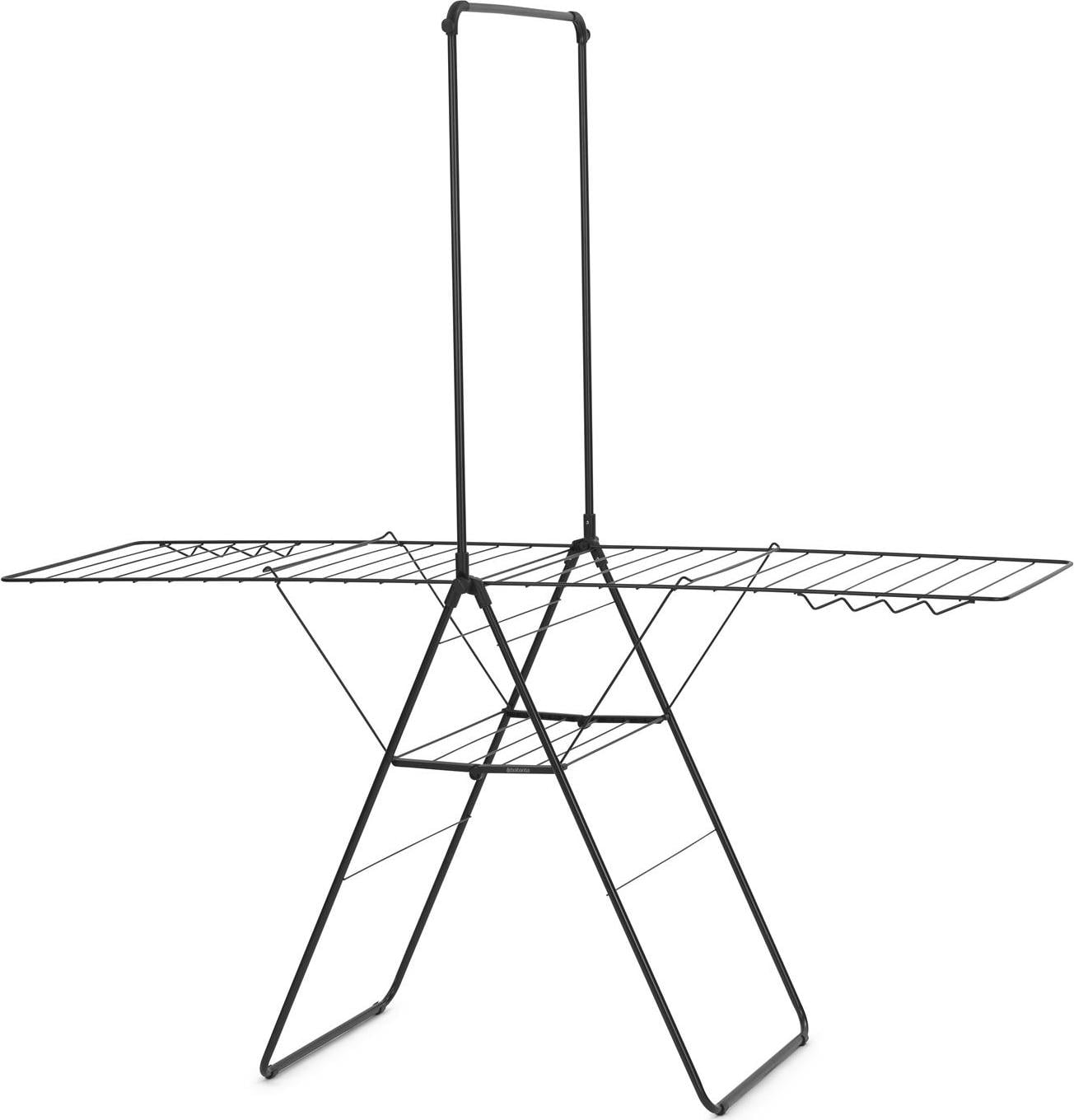Hangon Wäschetrockner 181 cm schwarz matt mit Stange