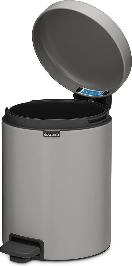 Κάδος απορριμμάτων με πεντάλ NewIcon 5 l, καφέ