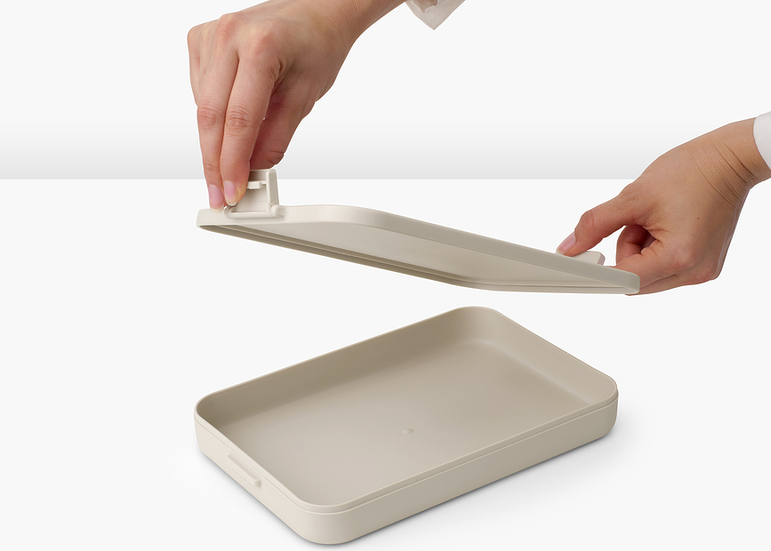 Make & Take Boîte à sandwich plate, grise