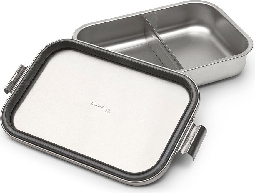 Make & Take Boîte Repas à compartiments, L, acier mat