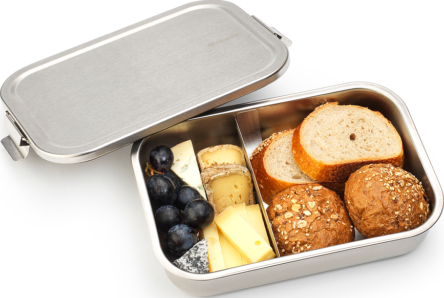 Make & Take Δοχείο Φαγητού με διαχωριστικά, L, ανοξείδωτο ατσάλι ματ