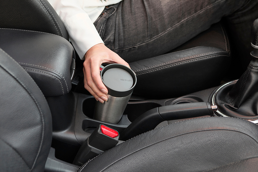 Make & Take Mug isotherme 360 ml, gris foncé