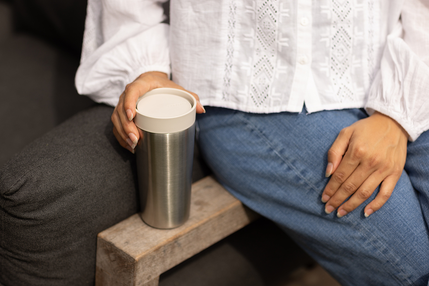 Make & Take Mug isotherme 360 ml, gris foncé