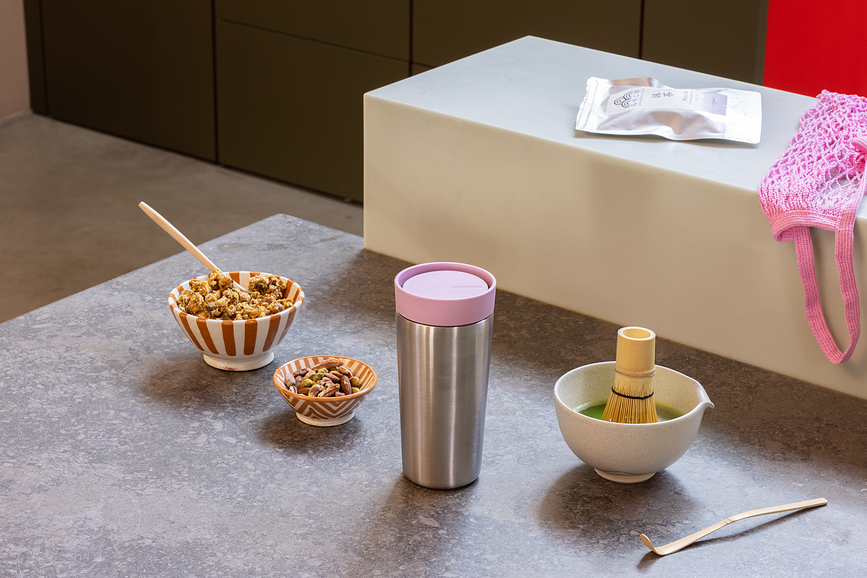 Make & Take Mug isotherme 360 ml, gris foncé