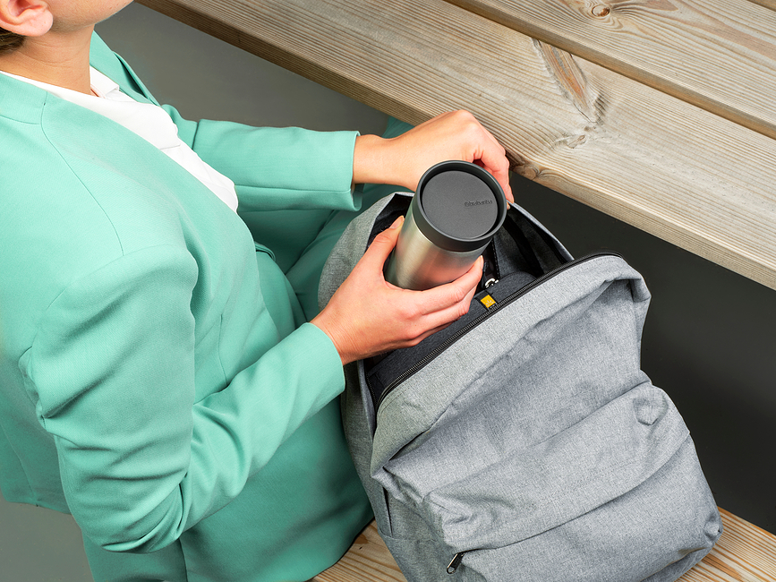 Make & Take Mug isotherme 360 ml, gris foncé