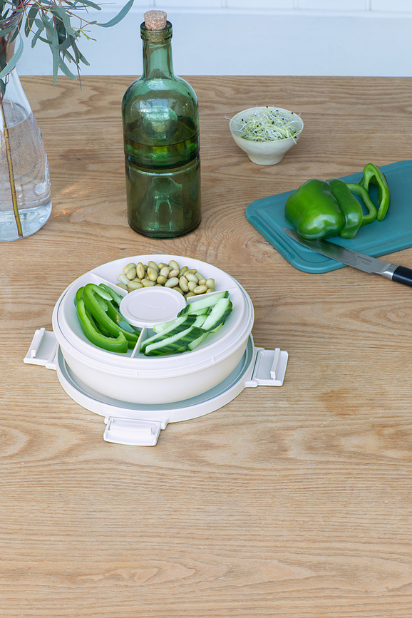 Make & Take Posoda za malico, 1,3 l, siva