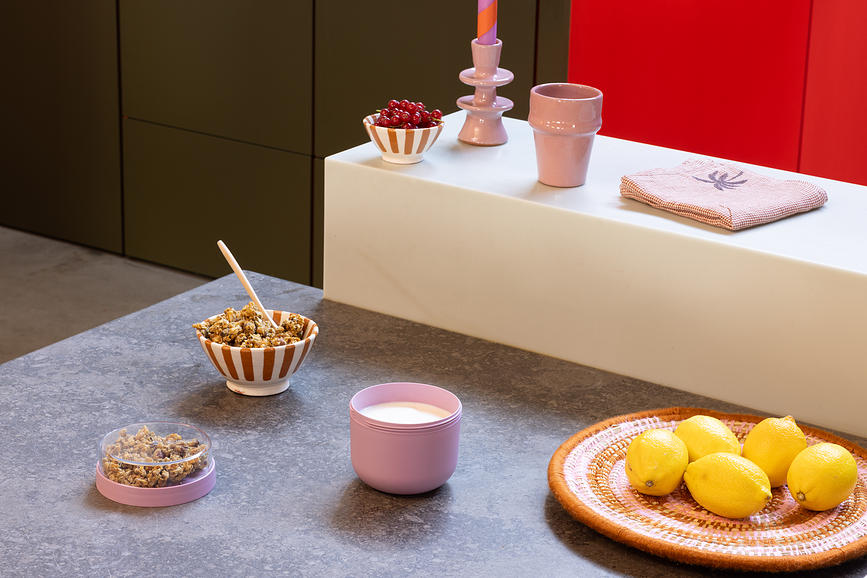 Make & Take Posoda za kosilo, 500 ml, siva