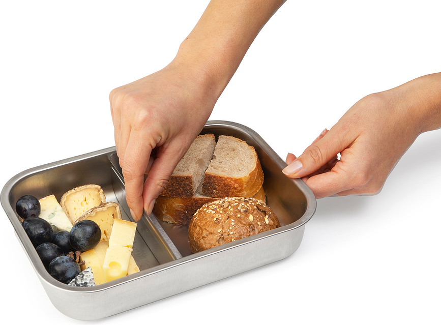 Make & Take Posuda za ručak s pregradama L matirani čelik