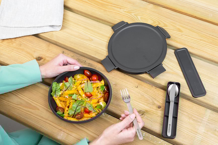 Make & Take Pribor za Jelo sivi 3 kom.