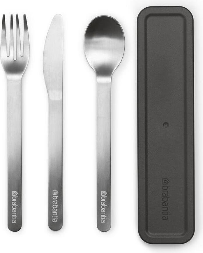 Make & Take Set de Couverts, gris, Set 3 pièces