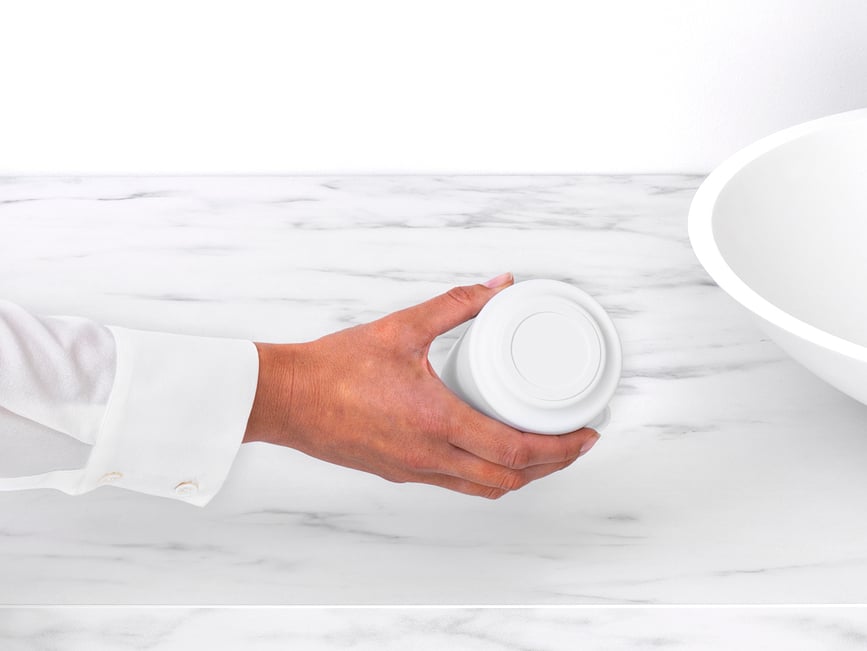 MindSet Pot de salle de bain, blanc